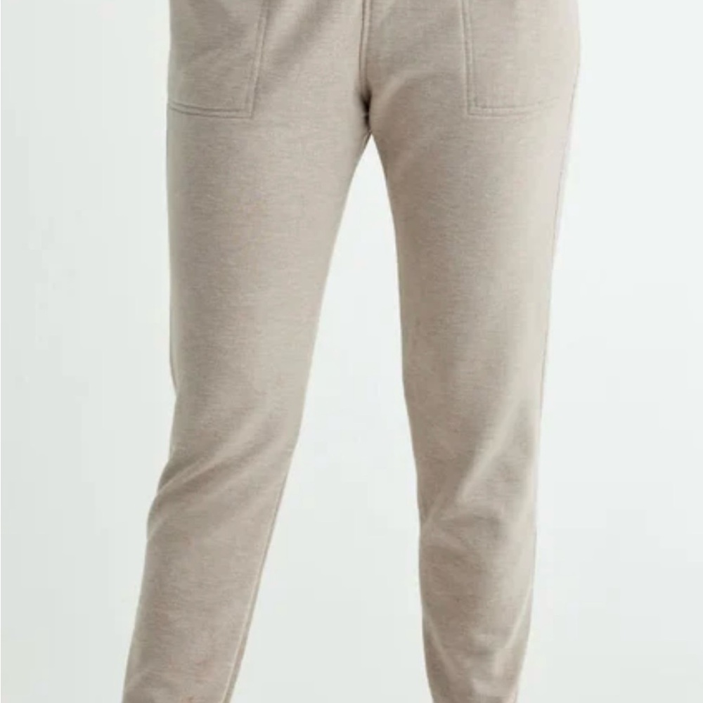 Free Fly Apparel Women’s Bamboo Fleece Lounge Pant Heather Stone Size S